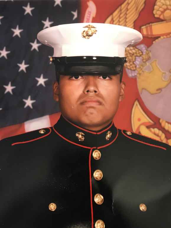 U.S. Marine Veteran Jilmar Ramos-Gomez in uniform